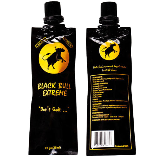 Black Bull Extreme Natural Honey Energy Blend for Stamina and Vitality 12 Oz